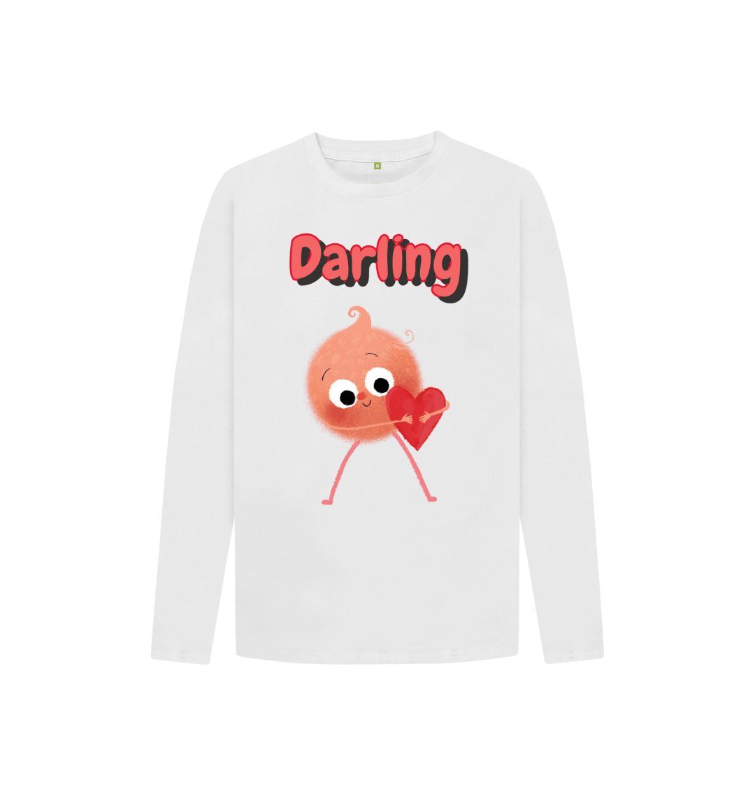 Organic Children's Long-Sleeved T-shirt in Darling design, made from 100% organic cotton, featuring vibrant colors and a comfortable fit.