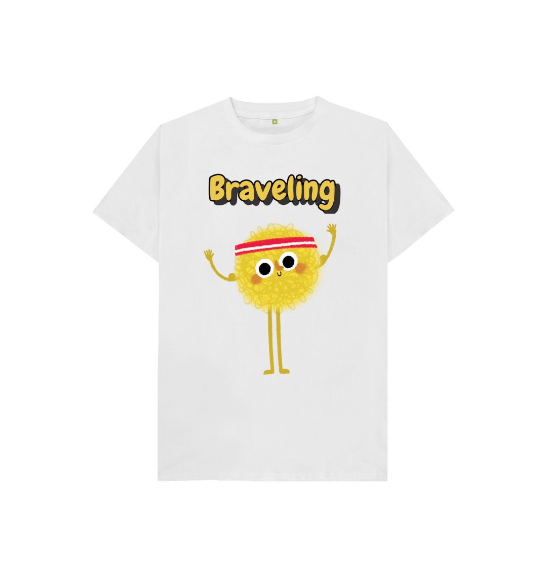 Organic Children's T-shirt by Braveling, made from certified organic cotton, featuring a vibrant design suitable for kids.