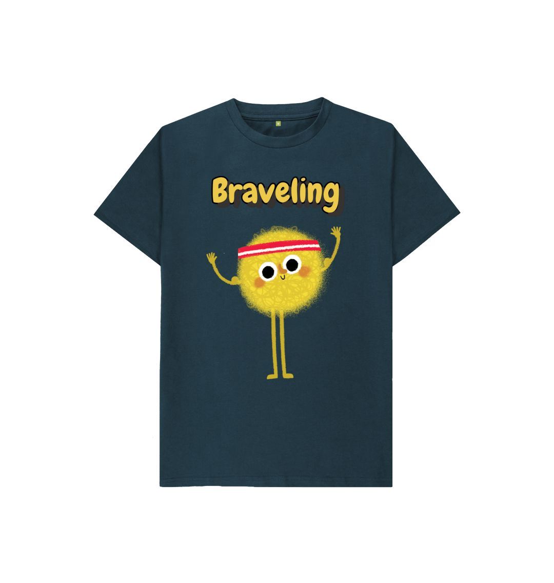 Organic Children's T-shirt by Braveling, made from certified organic cotton, featuring a vibrant design suitable for kids.