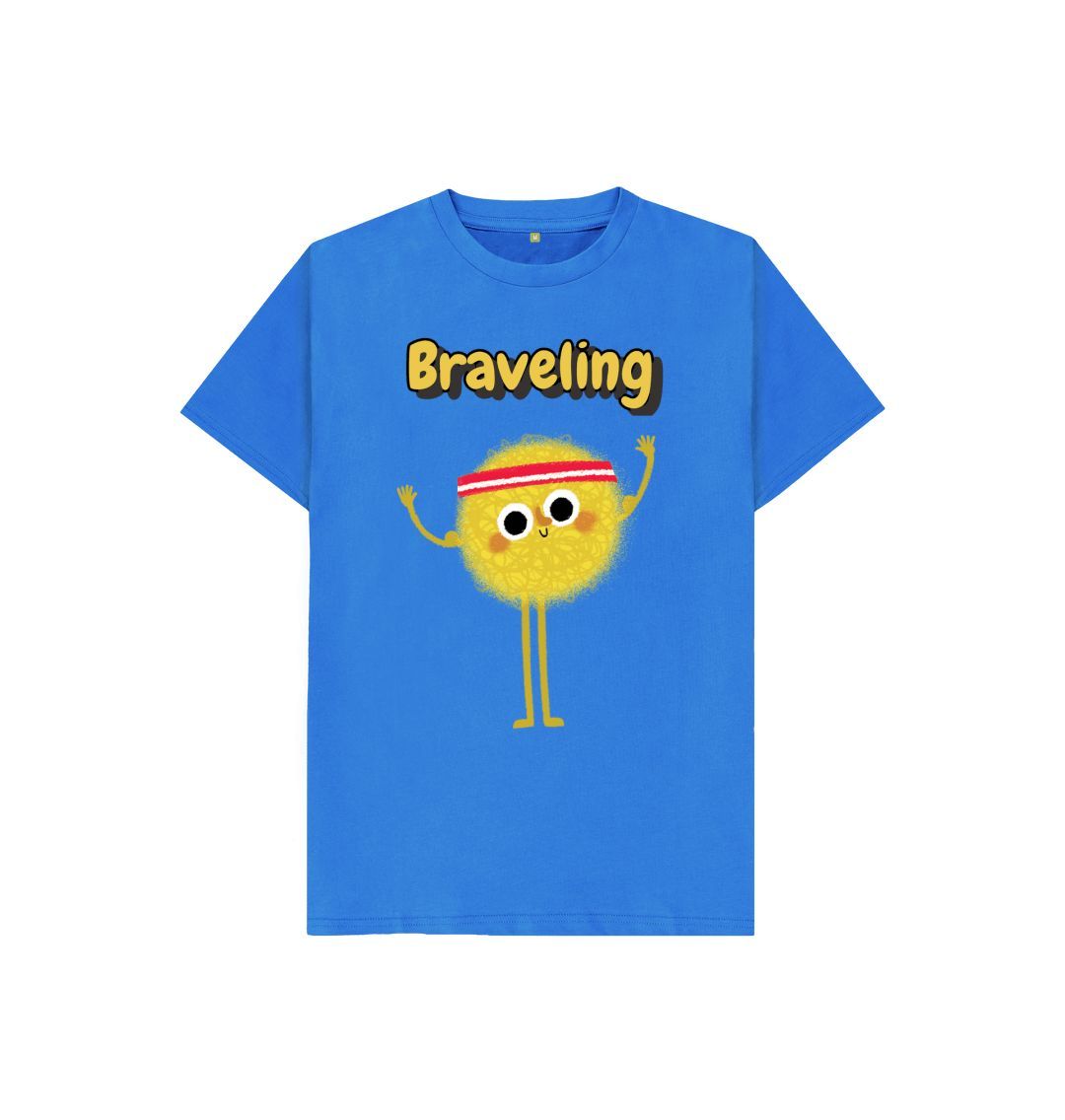 Organic Children's T-shirt by Braveling, made from certified organic cotton, featuring a vibrant design suitable for kids.