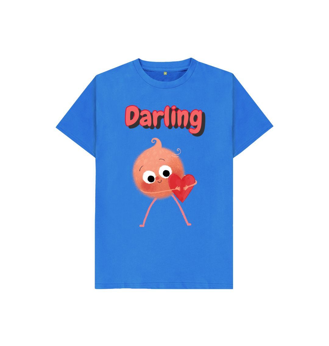 Organic Children's T-shirt in Darling design, made from certified organic cotton, featuring a soft texture and eco-friendly print.