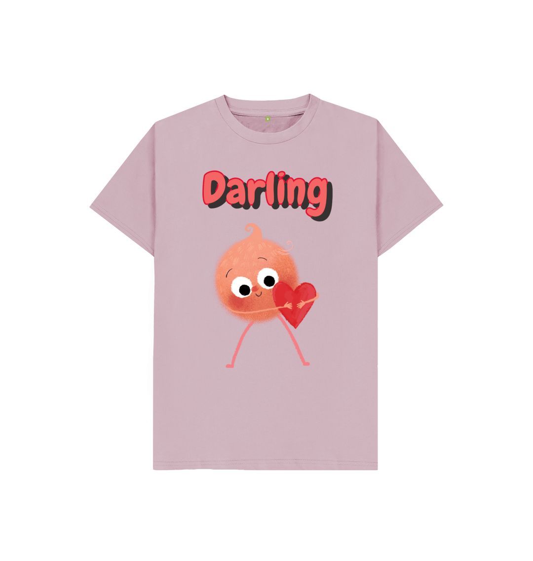 Organic Children's T-shirt in Darling design, made from certified organic cotton, featuring a soft texture and eco-friendly print.