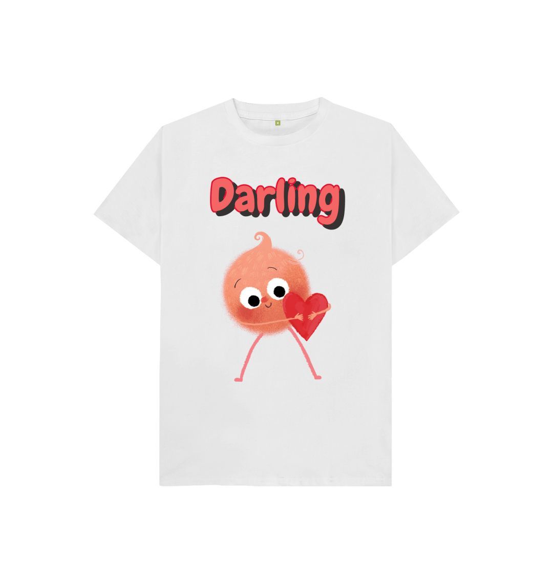 Organic Children's T-shirt in Darling design, made from certified organic cotton, featuring a soft texture and eco-friendly print.