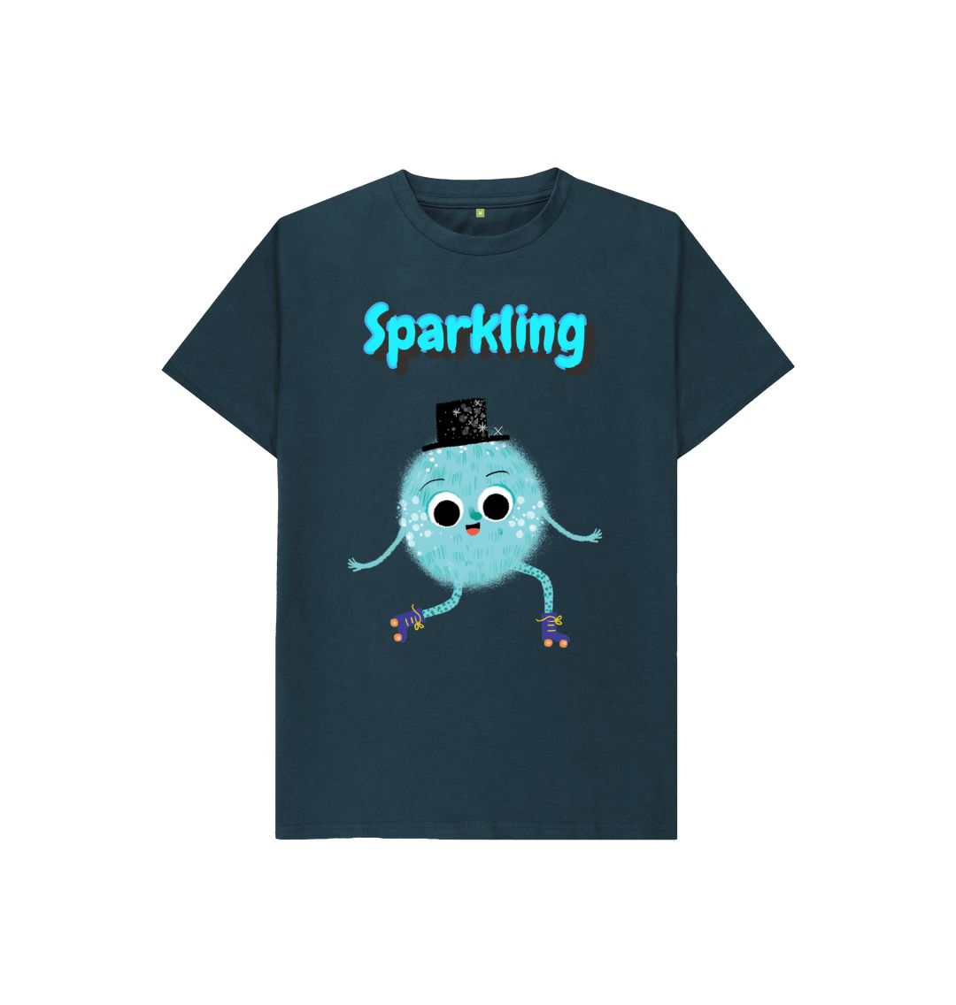 Organic Children's T-shirt in sparkling design, made from certified organic cotton, featuring vibrant colors and eco-friendly printing.