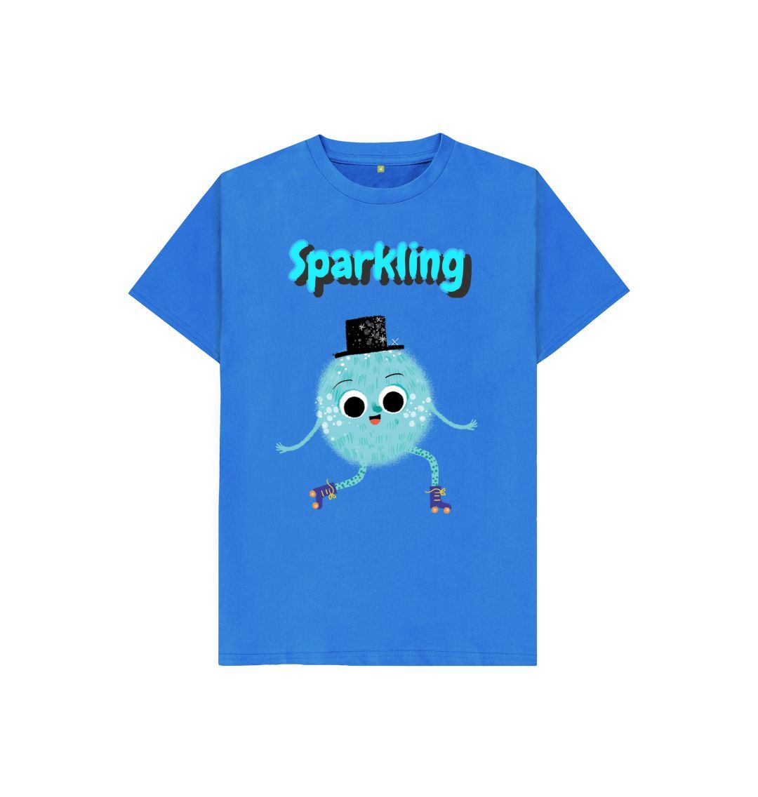 Organic Children's T-shirt in sparkling design, made from certified organic cotton, featuring vibrant colors and eco-friendly printing.