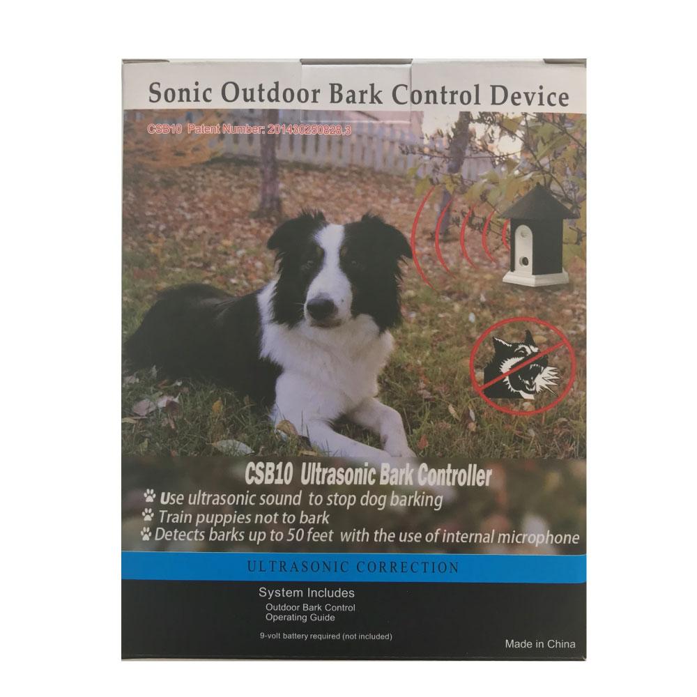 Outdoor Dog Bark Ultrasonic Unit designed for effective barking control, featuring a weatherproof design and multiple sensitivity settings.