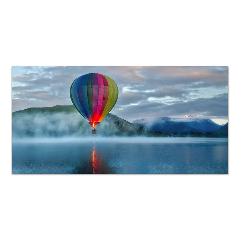 A beautiful digital print titled FLOATING, measuring 120x60x3 cm, showcasing vibrant colors and a serene design, perfect for home or business decor.