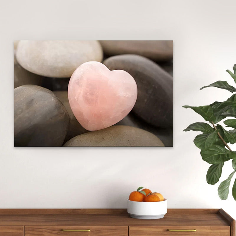 A vibrant HEART digital canvas painting measuring 60x40x3cm, showcasing a beautiful design that enhances any decor.