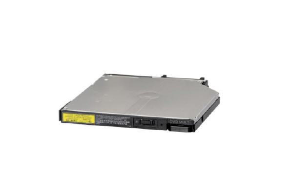 Panasonic Toughbook 40 DVD Drive installed in left expansion area, showcasing its rugged design and compatibility.