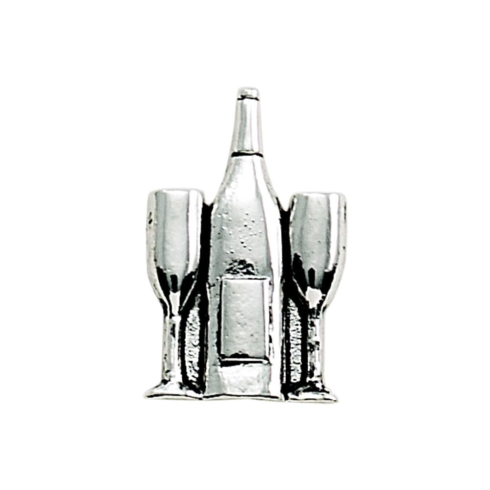 Peel & Press Goblets/bottle Icons featuring a non-tarnish metal finish, ideal for personalizing flat surfaces.