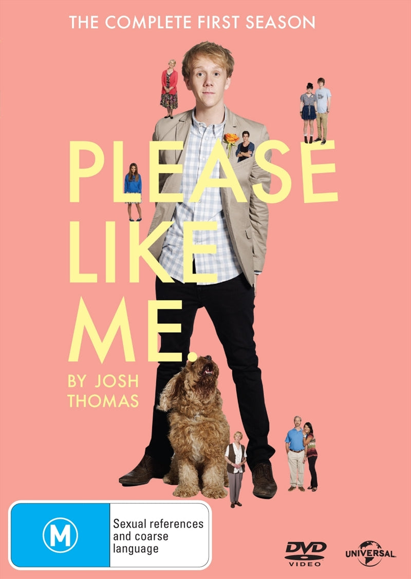 Please Like Me - Season 1 DVD cover featuring Josh Thomas, showcasing a blend of comedy and drama.