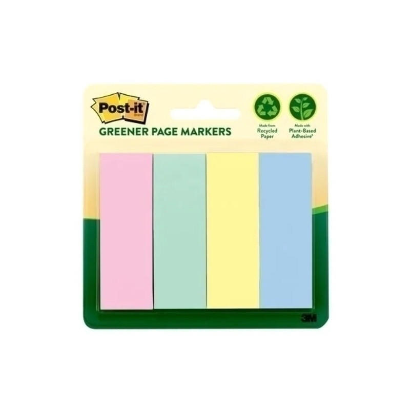 POST-IT Marker 671-4RP pack of four recycled markers in vibrant colors for organizing notes.