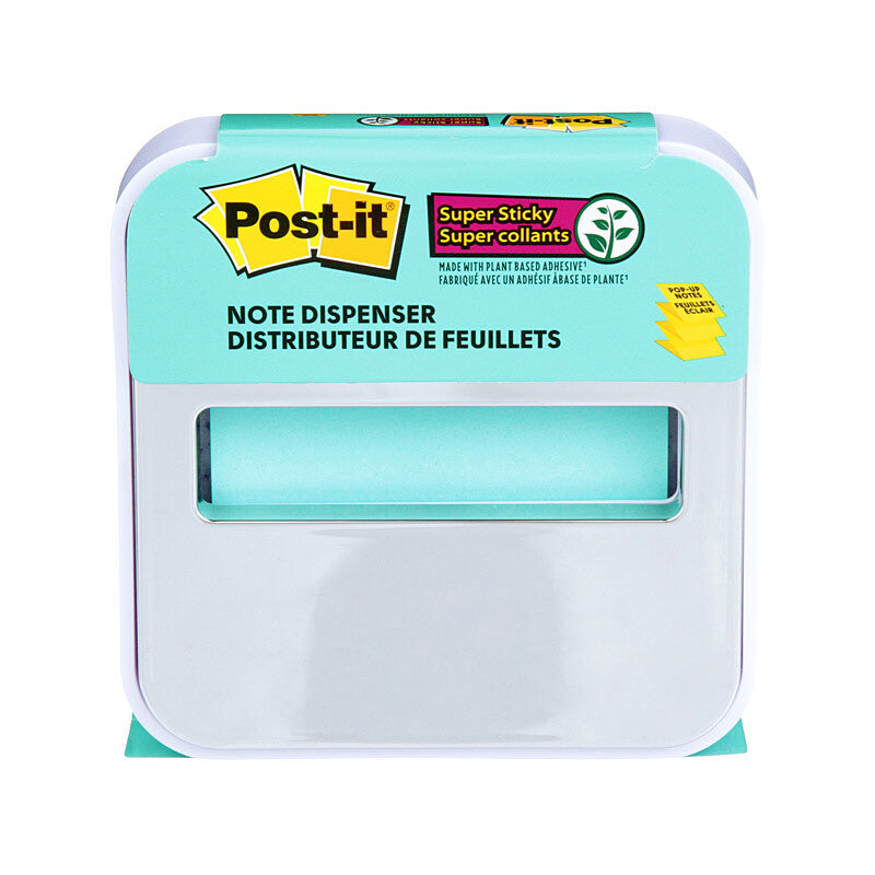 Post-It STL-330-W Steel Top Dispenser with pop-up note feature, stylish design, and durable construction.