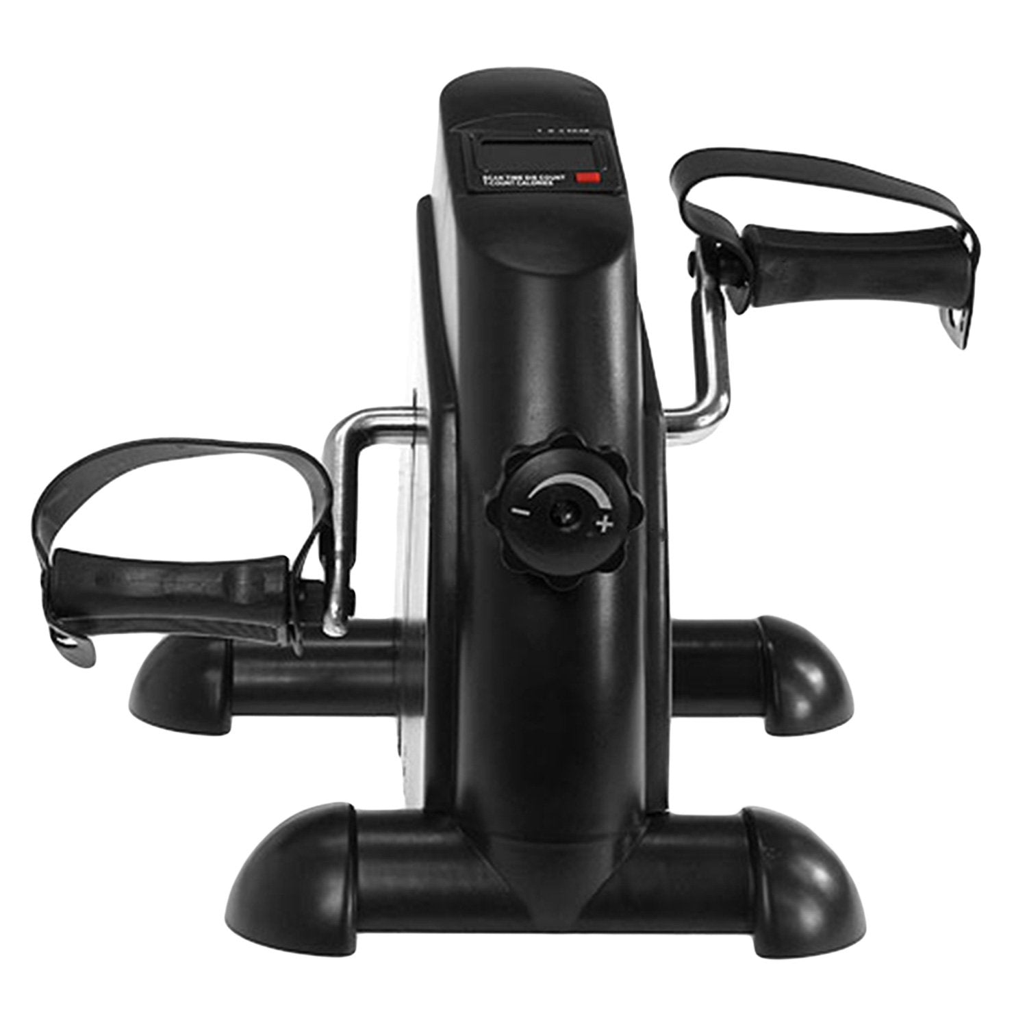 Powertrain Mini Exercise Bike designed for arm and leg workouts, featuring adjustable resistance and a built-in LCD screen.