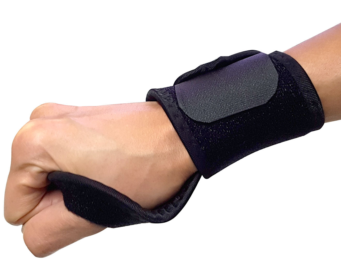 Powertrain Wrist Compression Support made of neoprene, designed for sports injury recovery, featuring adjustable fit and 34cm length.