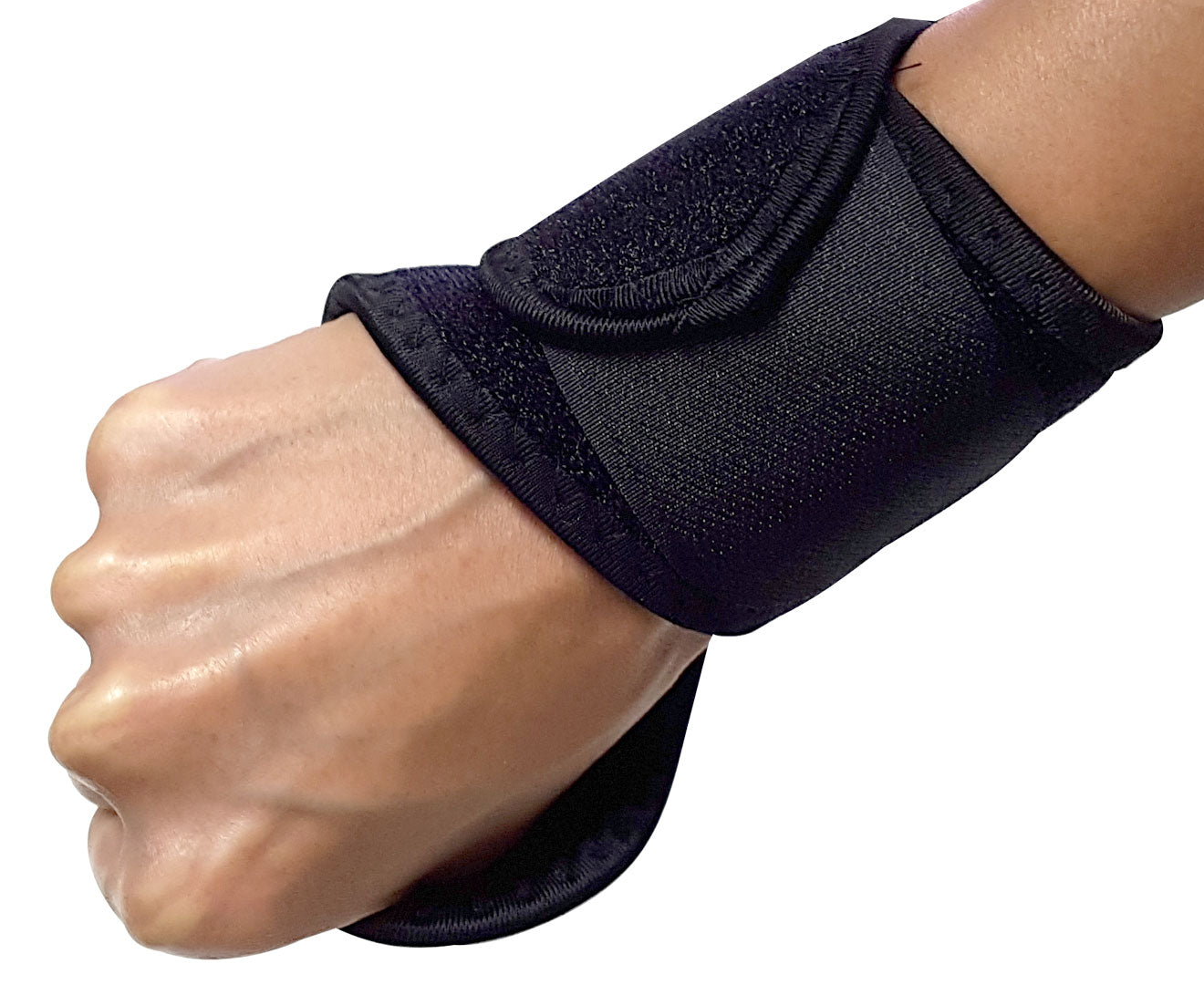 Powertrain Wrist Compression Support made of neoprene, designed for sports injury recovery, featuring adjustable fit and 34cm length.