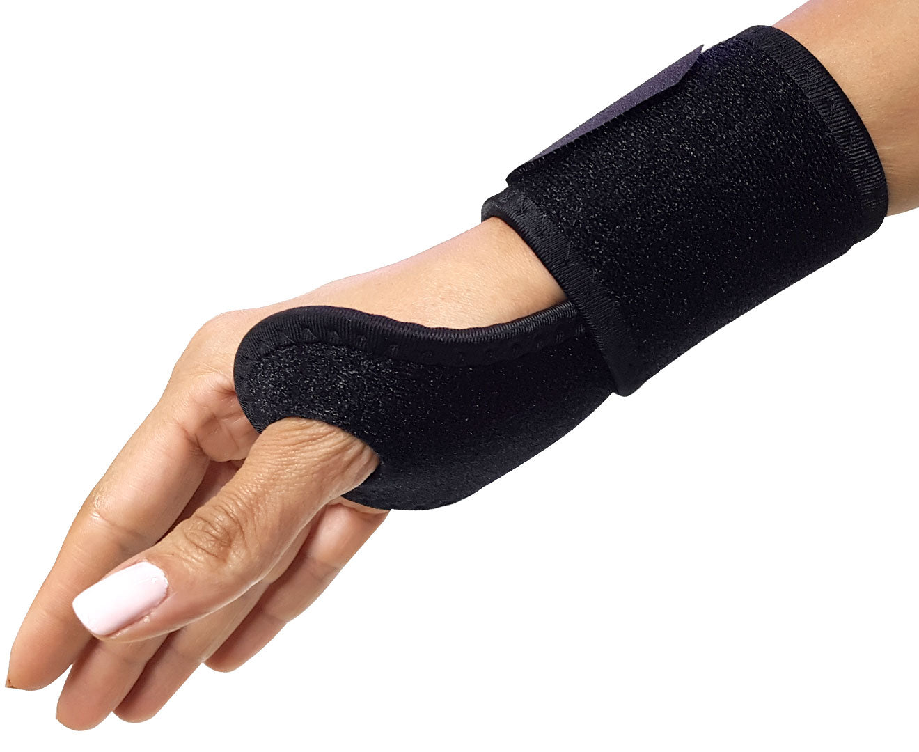 Powertrain Wrist Compression Support made of neoprene, designed for sports injury recovery, featuring adjustable fit and 34cm length.