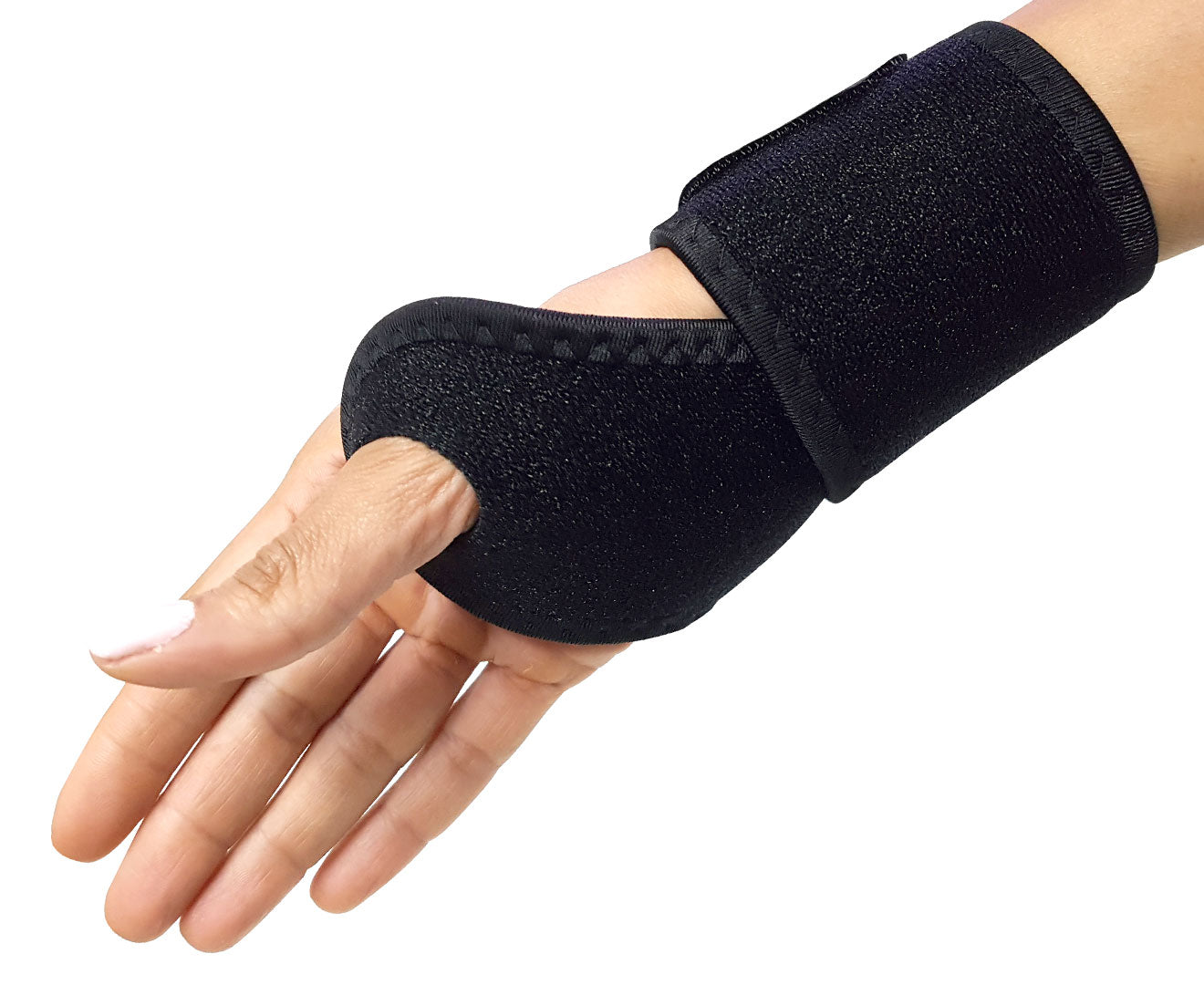 Powertrain Wrist Compression Support made of neoprene, designed for sports injury recovery, featuring adjustable fit and 34cm length.