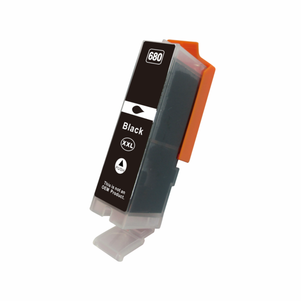 Premium Pigment Black Inkjet Cartridge Replacement for Canon printers, showcasing its sleek design and compatibility features.