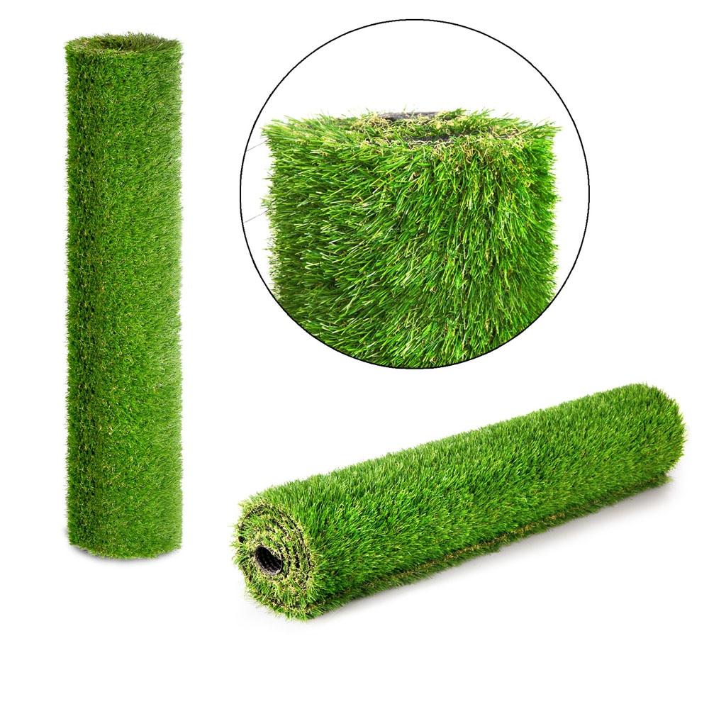 Primeturf Artificial Grass roll, 20mm thick, showcasing realistic four-tone hues, ideal for outdoor spaces.