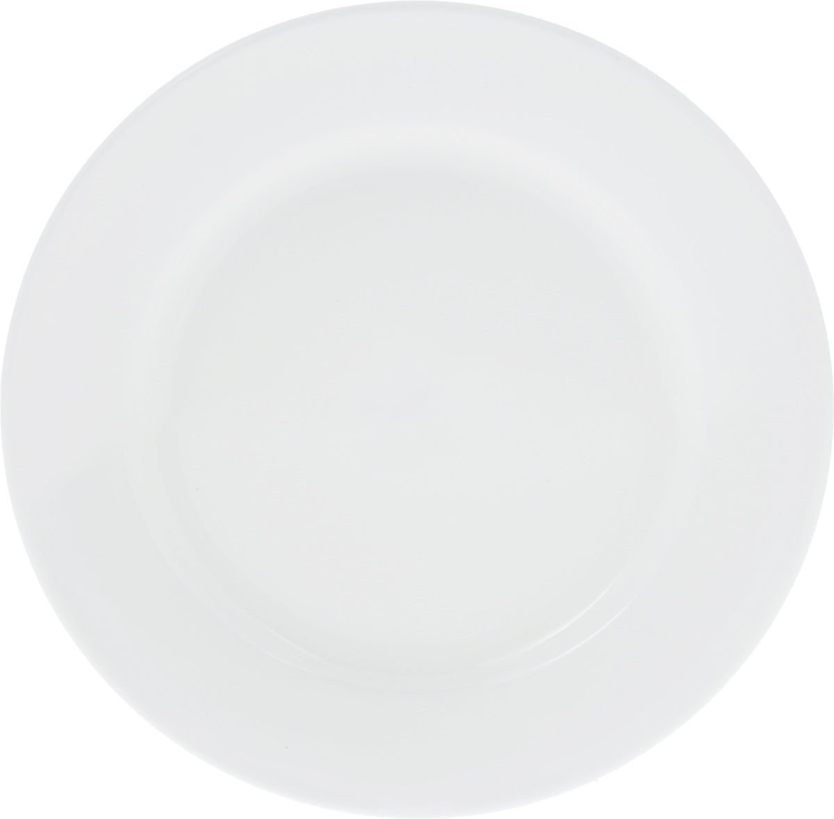 Professional Rolled Rim White Dessert Plate, 7 inches in diameter, showcasing its elegant design and smooth porcelain finish.