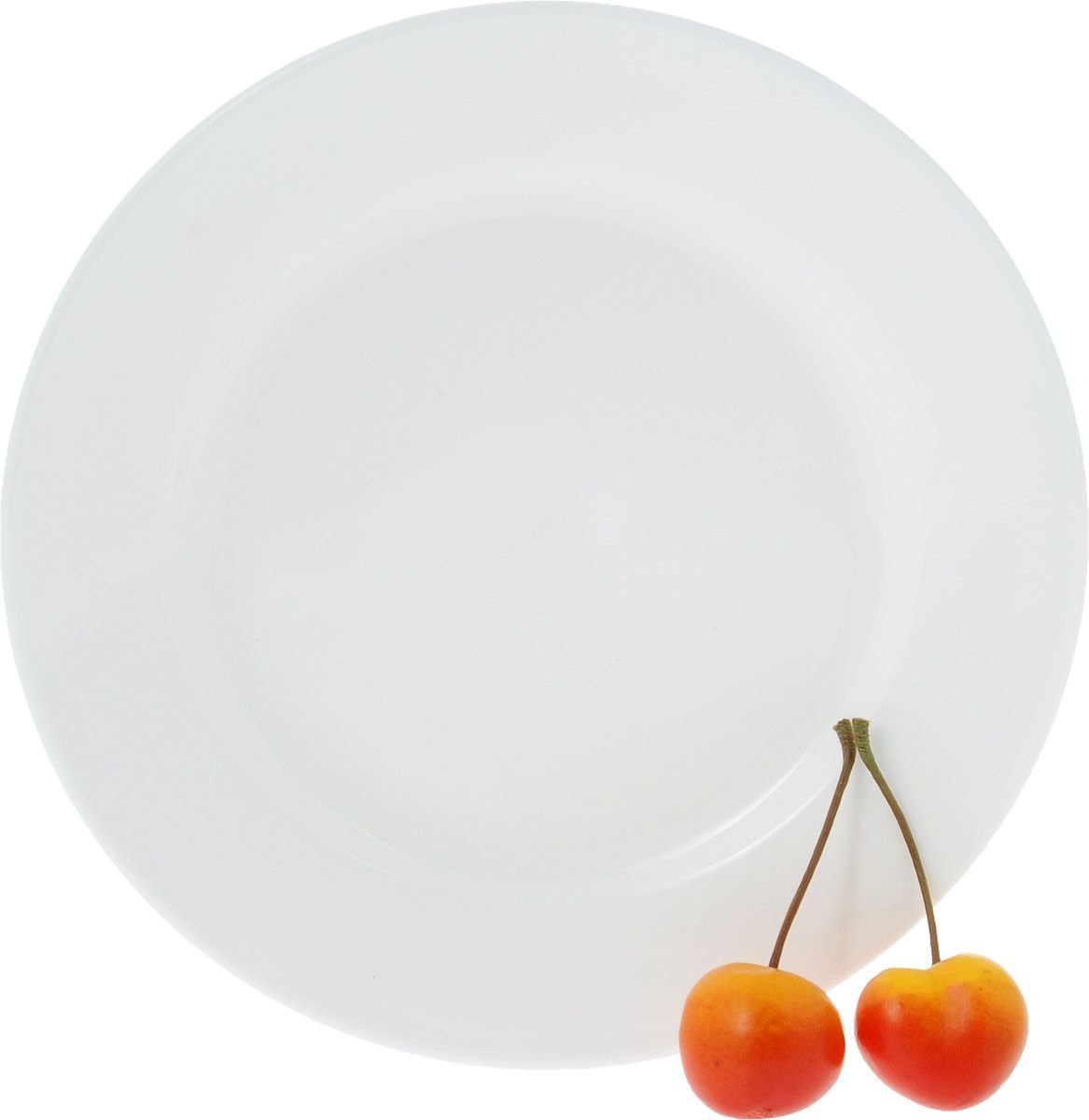 Professional Rolled Rim White Dessert Plate, 7 inches in diameter, showcasing its elegant design and smooth porcelain finish.