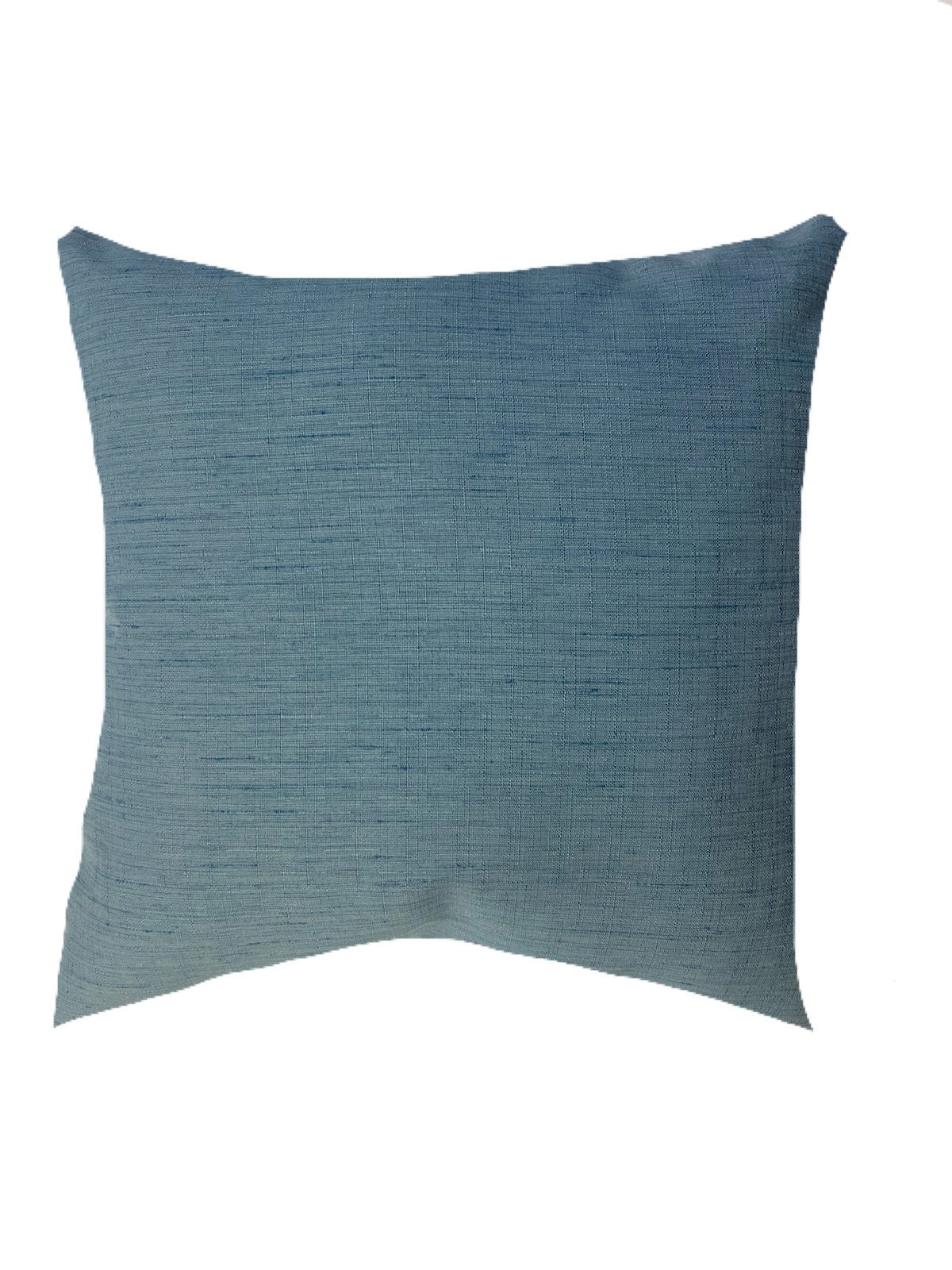 Pure Home LLC Pine Royal Blue Poly Filled Pillow in three sizes, showcasing vibrant color and soft texture.