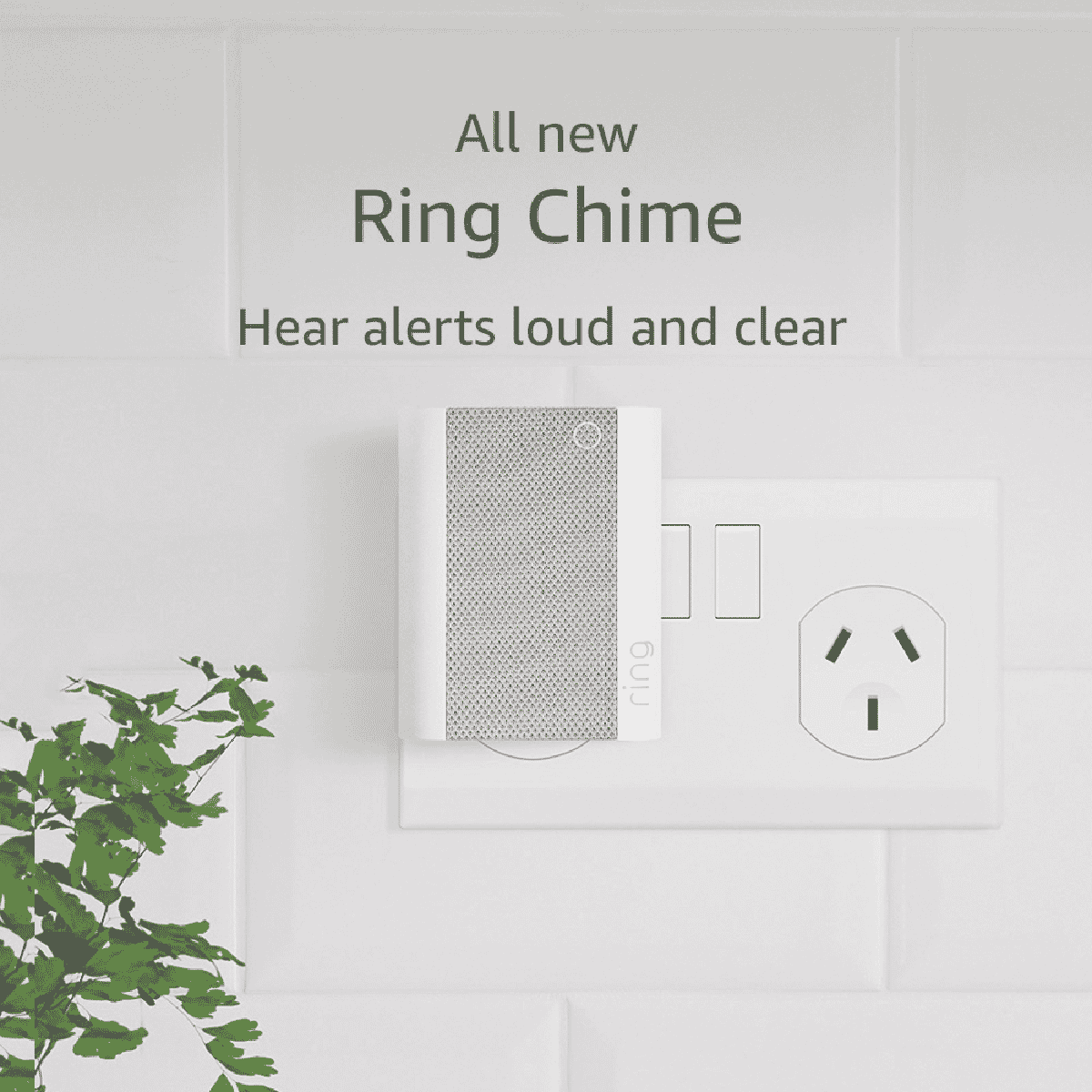 Ring Video Doorbell Plus in silver color with HD+ video capabilities and two-way talk feature.