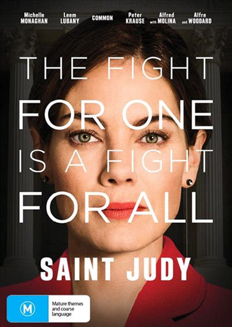 Saint Judy DVD cover featuring Judy Wood, symbolizing her fight for women's asylum rights.