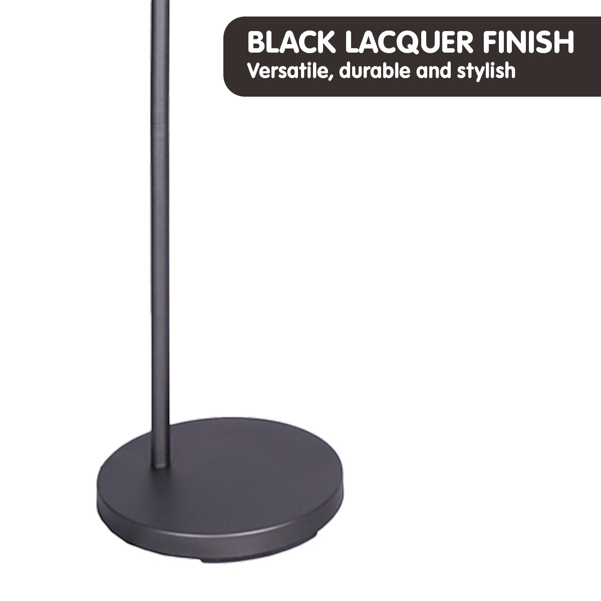 Sarantino Dark Grey Floor Lamp with adjustable dome shade, showcasing industrial chic design and metal finish.