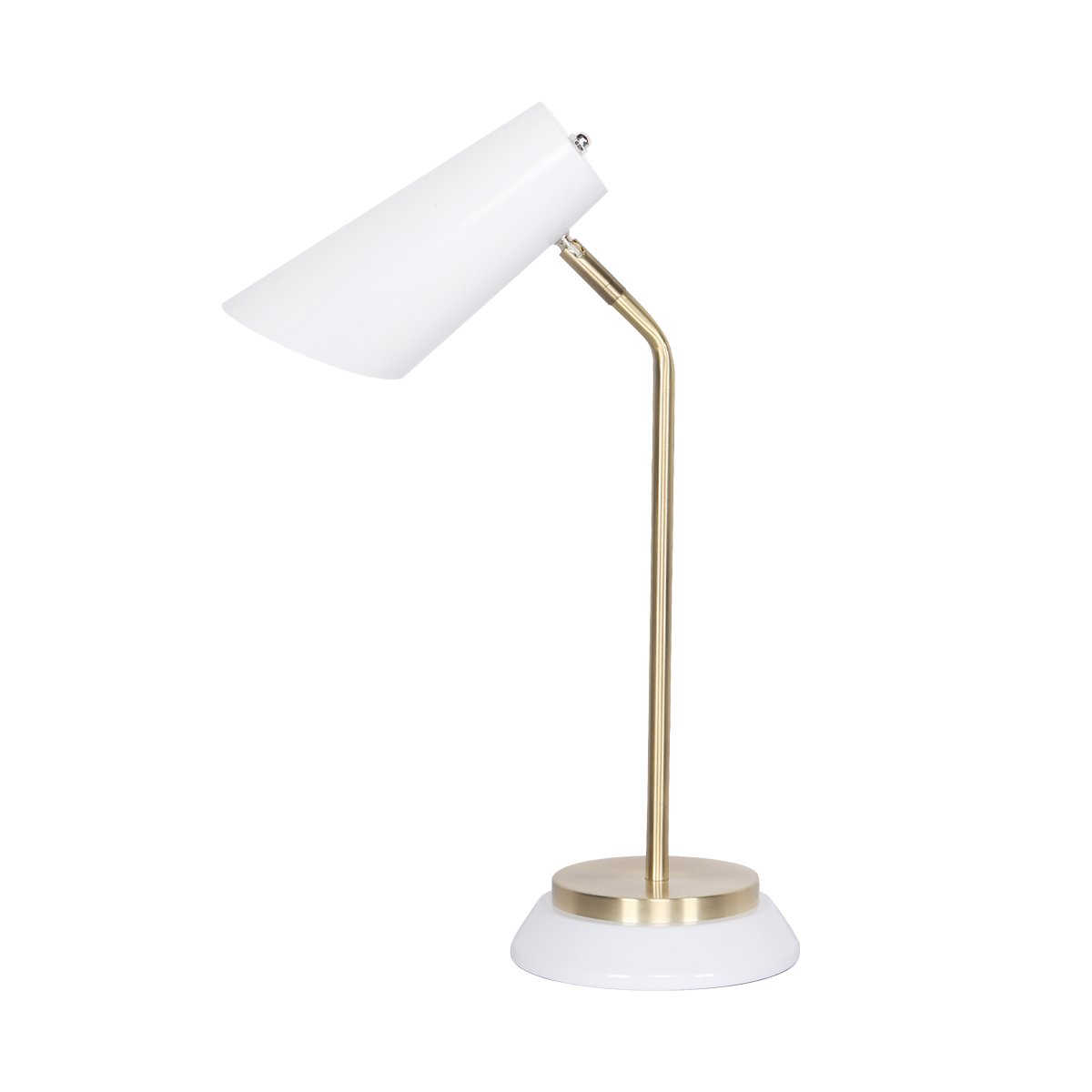 Sarantino Electric Reading Light Table Lamp with brass finish and unique laser-cut shade, perfect for modern and vintage decor.