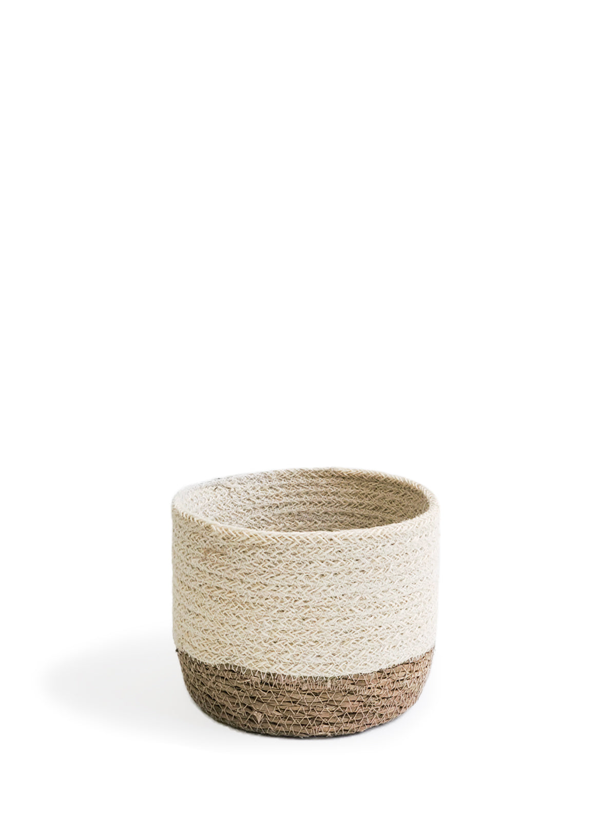 Savar Bin made from natural seagrass and jute, available in three sizes, showcasing its eco-friendly design and craftsmanship.