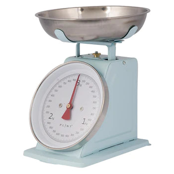 A stainless steel kitchen scale with a dishwasher-safe bowl, measuring 3 kg capacity, designed for precise ingredient measurements.