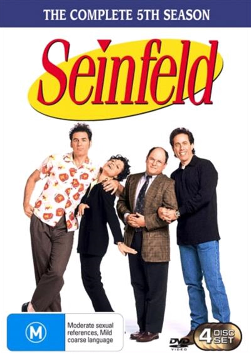 Seinfeld Vol 04 DVD cover featuring Jerry, George, Elaine, and Kramer in a comedic pose.