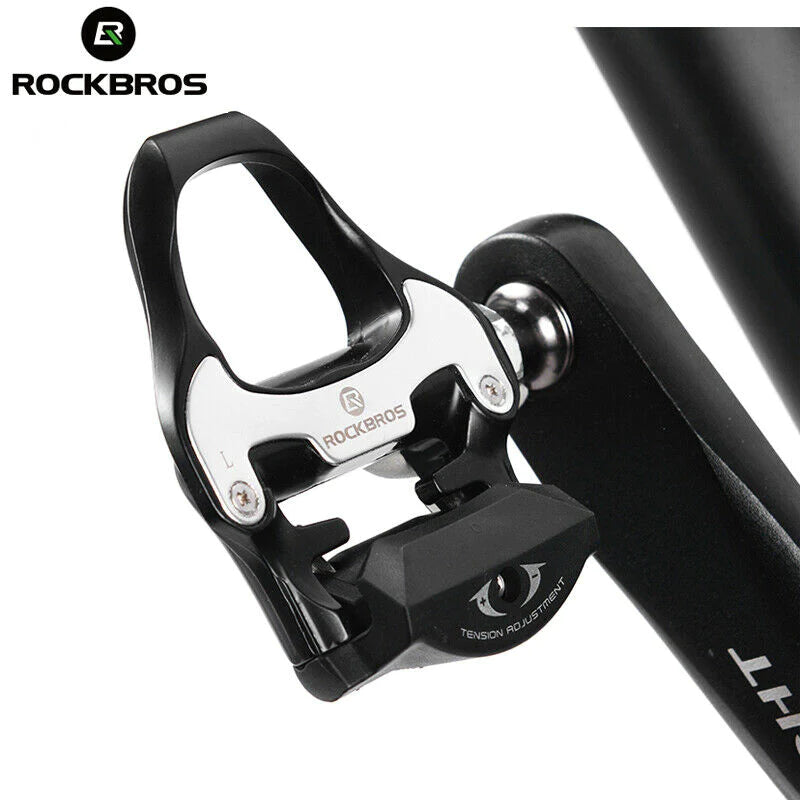 LOOK KEO Self Lock Clip In Bike Pedals with Shimano SPD-SL Cleat, showcasing aluminum alloy body and sealed bearings.