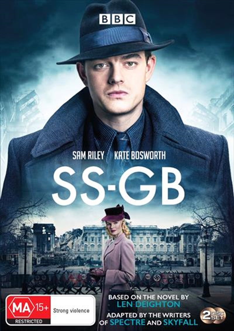 Cover of SS-GB DVD featuring a dramatic scene from the series, showcasing the main character Douglas Archer in a tense moment.