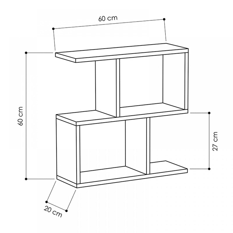 GIORGIO Oak Side Table in a modern setting, showcasing its elegant oak finish and compact dimensions of 60x20x60cm.