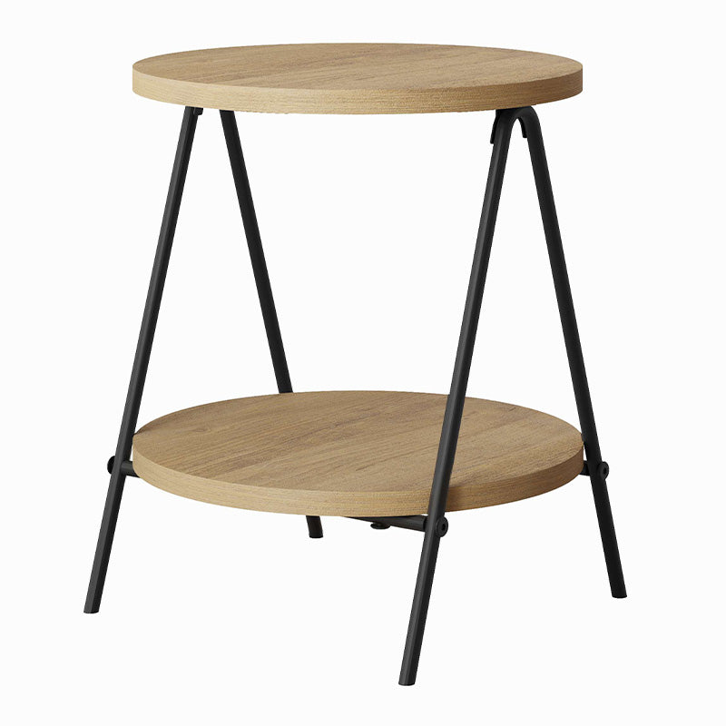 Elegant Side Table PARIS in oak melamine finish, featuring a compact design suitable for various settings.