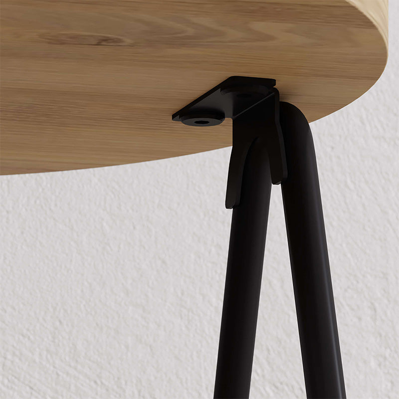 Elegant Side Table PARIS in oak melamine finish, featuring a compact design suitable for various settings.