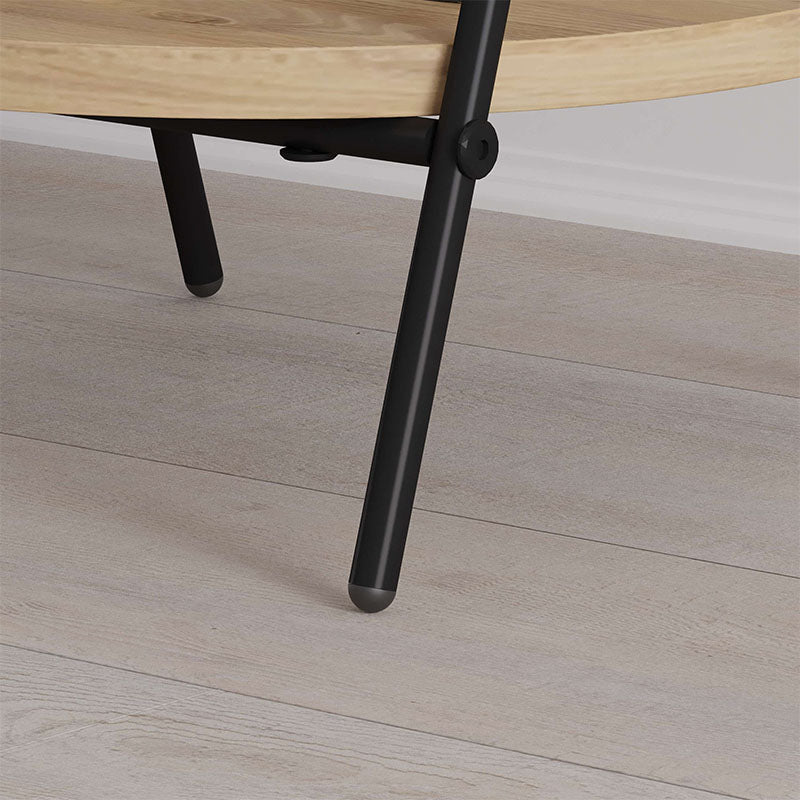 Elegant Side Table PARIS in oak melamine finish, featuring a compact design suitable for various settings.