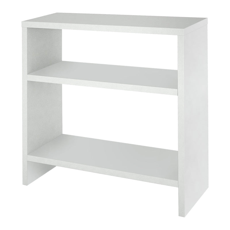 Side Table SILVANA in white, featuring a sleek melamine finish and compact dimensions, perfect for any room.