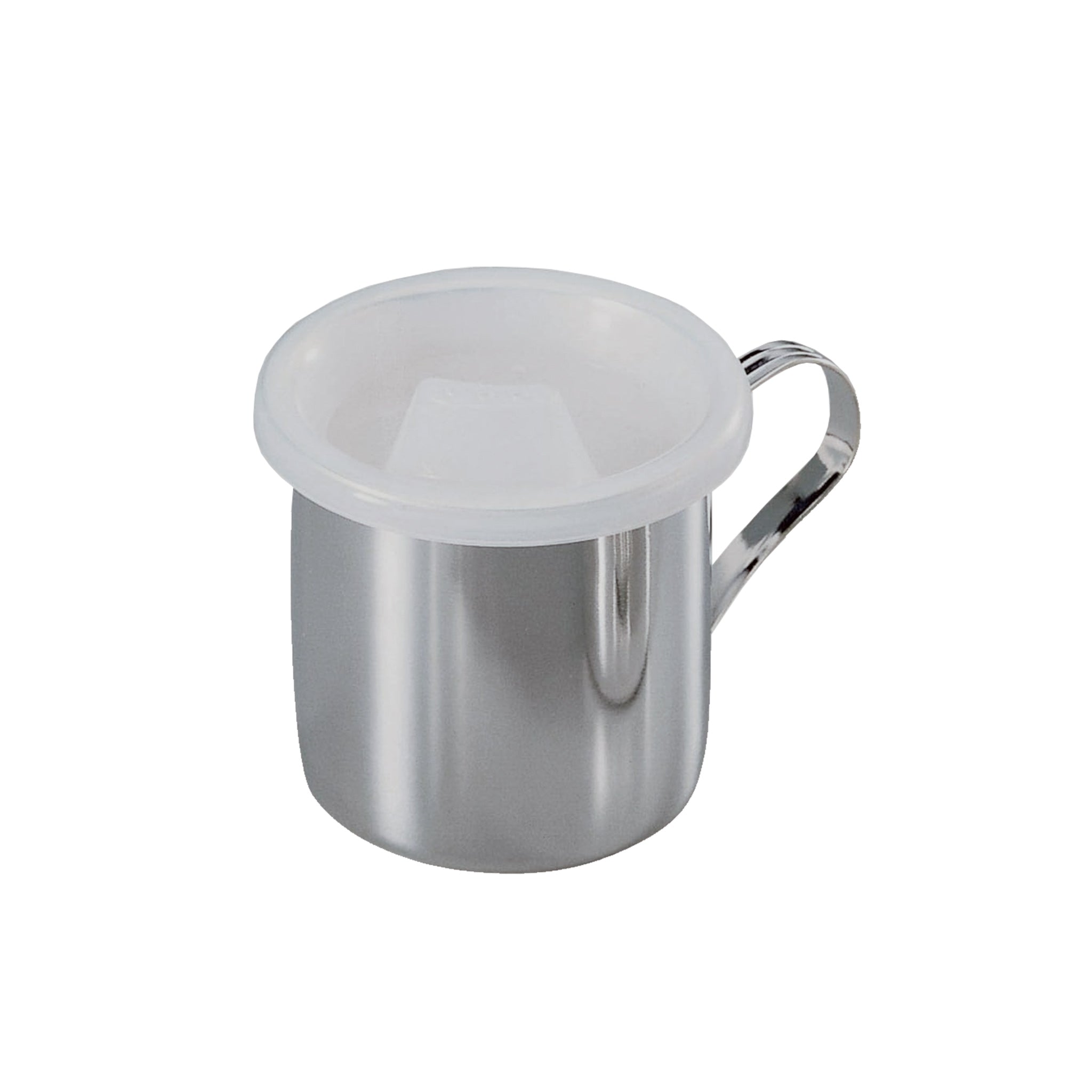 A silverplated baby cup with a sippy lid, elegantly designed for toddlers, featuring a plain surface for engraving.