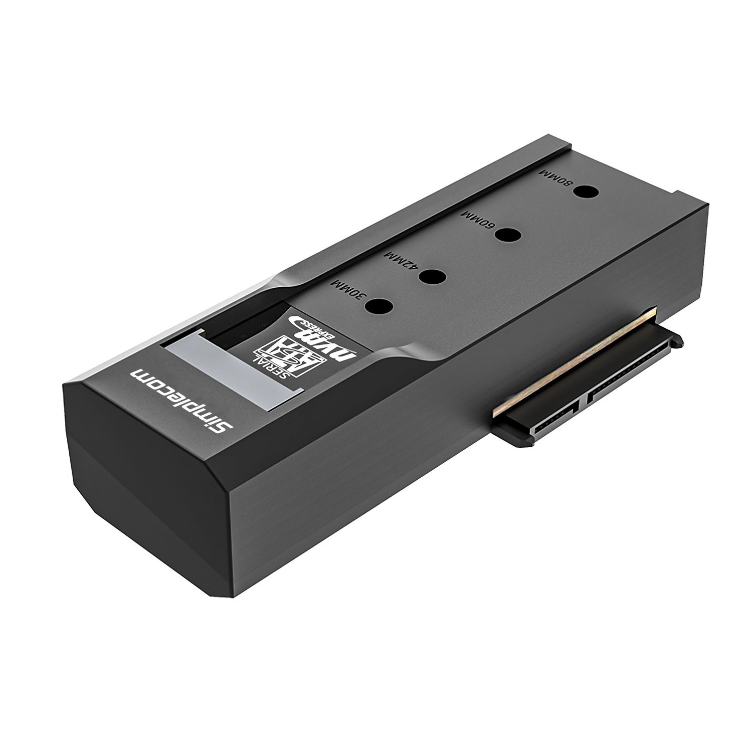 Simplecom SA536 USB to M.2 and SATA 2-IN-1 Adapter with power supply, designed for 2.5" and 3.5" HDDs and NVMe/SATA M.2 SSDs.