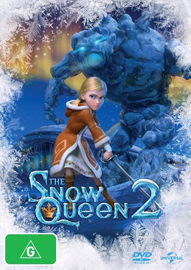 Cover of Snow Queen 2 DVD featuring the Snow Queen and magical elements.