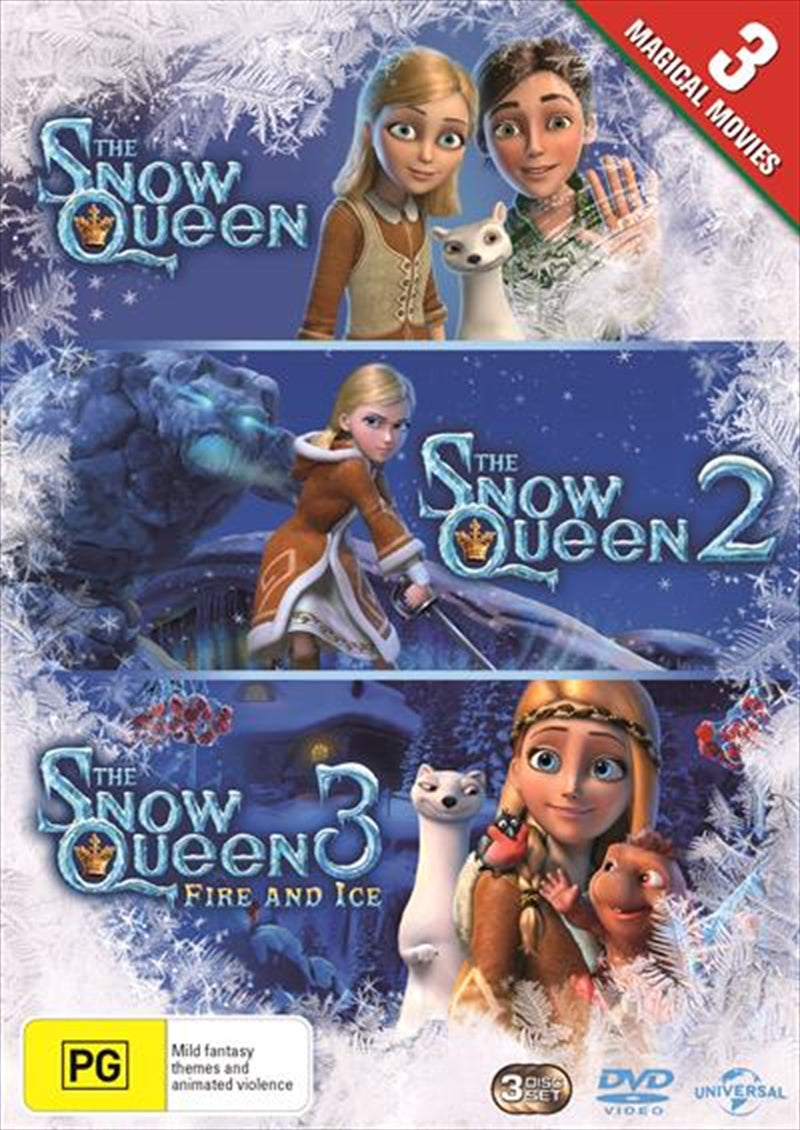 The Snow Queen trilogy DVD collection featuring three animated films.