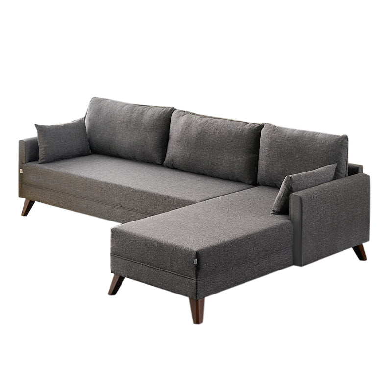 MOLDAU right corner sofa in anthracite color, featuring a modern design and spacious seating.