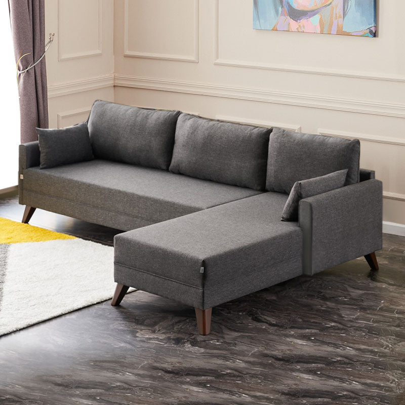 MOLDAU right corner sofa in anthracite color, featuring a modern design and spacious seating.