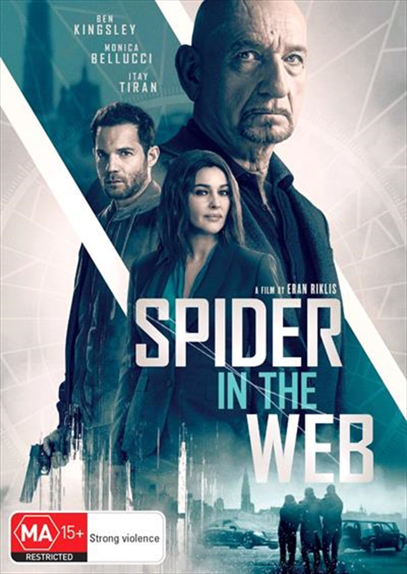 Cover of Spider In The Web DVD featuring a young operative shadowing an older agent in a suspenseful setting.