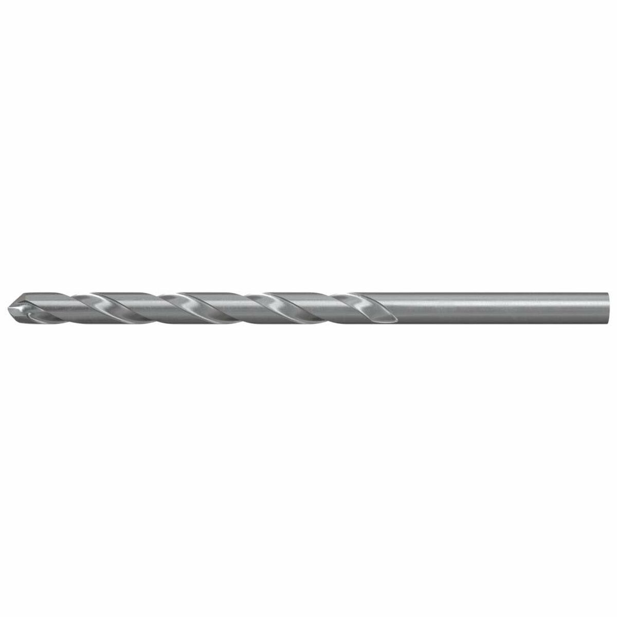 Silver twist drill bit.