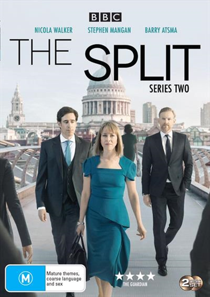 Cover image of Split - Season 2 DVD featuring the Defoe family, showcasing their emotional journey and drama.